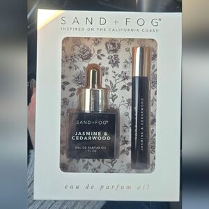 Sand + Fog Jasmine & Cedarwood Eau de Parfum Oil Set - New In Box